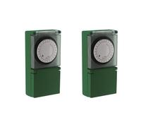 Lot de 2 programmateurs de jardin mécaniques étanches - Otio