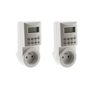 Lot de 2 programmateurs hebdomadaires digitaux 49 programmes - Otio