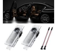 Lot de 2 projecteurs de lumière de porte de voiture - Éclairage de porte de voiture - Éclairage de porte de voiture - Éclairage de porte de voiture 4K HD - Éclairage d'entrée pour série 1, 2, 3, 4, 5