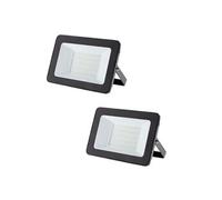 Lot de 2 projecteurs LED chantier 50W 5000lm IP65 - noir - Zenitech