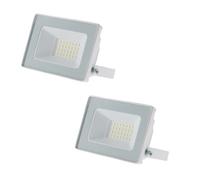 Lot de 2 projecteurs LED chantier étanches - 20W IP65 - Zenitech