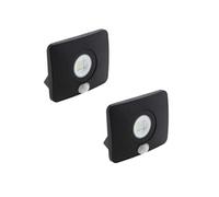 Zenitech - Lot de 2 projecteurs LED étanches 10W avec détecteur - Elexity