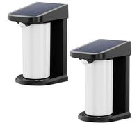 Lot de 2 projecteurs solaires - LUMISKY - LUSTY - H18 cm - Applique mural avec détecteur de mouvement - LED blanc