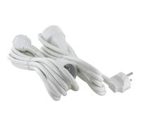 Lot de 2 prolongateurs - CHACON - HO5VVF 3 x 1,5 mm² - 3 m - Blanc