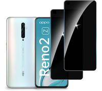 Lot De 2 - Protecteur D'écran Vie Privée En Verre Trempé Pour Oppo Reno 2, Anti-Espion 9h, Anti-Rayures, Anti-Traces, Sans Bulles, Haute Sensibilité, Compatible Déverrouillage Facial