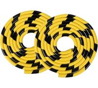 Lot de 2 protecteurs d'angle muraux autocollants en mousse de caoutchouc en forme de U pour colonnes de stationnement, 5 mètres de long, L-Shaped