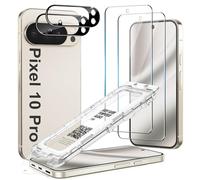 Lot de 2 protecteurs d'écran compatibles avec Pixel 10 Pro 5G - 2 accessoires de protection d'objectif d'appareil photo en verre trempé - Auto-retrait de la poussière - Sans bulles - Qualité militaire
