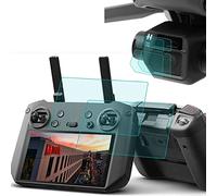 Lot de 2 protecteurs d'écran pour télécommande et filtre/objectif, en verre trempé PCTC de 0,3 mm de dureté 9H, accessoire anti-rayures, anti-bulles, couverture complète