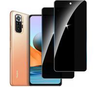 Lot De 2 Protecteurs D'écran Vie Privée Pour Redmi Note 10 Pro ¿ Verre Trempé 9h Anti-Espion, Anti-Rayures, Anti-Bulles, Oléophobe, Haute Sensibilité, Compatible Déverrouillage Facial