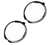 Lot de 2 protecteurs d'objectif pour appareil photo extérieur en verre transparent résistant à l'eau