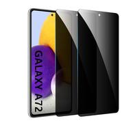 [Lot de 2] Protection d'écran de confidentialité pour Samsung Galaxy A71/A72/A73, film en verre trempé, reconnaissance d'empreintes digitales, dureté 9H, anti-rayures, anti-traces de doigts