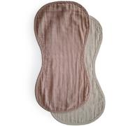 mushie Débarbouillette en Mousseline | Lot de 2 | Langes en Coton Organique | 55x25 Cm | Accessoires pour Bébé, Jeunes Enfants Garçons et Filles | Matériel Durable & de Haute Qualité | Natural/Fog