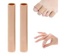 Lot de 2 Protection Orteils en Silicone Découpable, Bandage de Tube de Protection des Doigts en Gel Doux pour Enlever les Cors, Traitement des Oignons, Callosités (Pour Orteils Moyens -15CM)