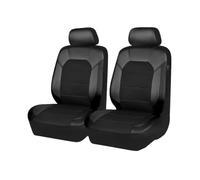 Lot De 2 Protection SièGe Universelle en Cuir pour Ford Focus | Puma | Kuga | Tourneo | Bronco, Convient Aux SièGes Avant Easy to Clean Doux Au Toucher Housse Siege Auto,1 Black