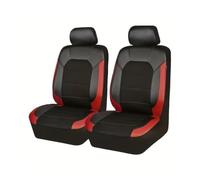 Lot De 2 Protection SièGe Universelle en Cuir pour Ford Puma Coupe/Puma SUV/Puma Hybrid, Convient Aux SièGes Avant Easy to Clean Doux Au Toucher Housse Siege Auto,4 Red
