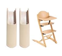 Lot de 2 protections anti-basculement pour chaise haute Tripp Trapp, capuchons de pieds de sécurité étendus et coussinets, accessoire pour chaise haute bébé, couleur bois