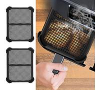 Lot de 2 protections anti-éclaboussures en silicone pour Ninja Af400EU - 21 x 16 x 1,5 cm - Peut contenir jusqu'à 240 °C - Protection contre les éclaboussures de graisse pour Air Fryer Airfryer -