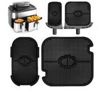 Lot de 2 protections anti-éclaboussures en silicone pour Phillips Airfryer 3000 Dual Basket,renforts améliorés pour plus de durabilité et un nettoyage facile