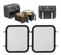 Lot de 2 protections anti-éclaboussures magnétiques en acier inoxydable pour friteuse à air chaud Ninja Foodi Max Dual Zone AF400EU et AF451EU