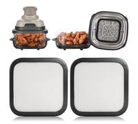Lot de 2 Protections Anti Éclaboussures Magnétiques pour Friteuse à Air Ninja Crispi FN101, Protection en Inox de Graisse à Mailles Fines, Nettoyage Facile Accessoire pour Ninja Crispi