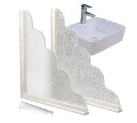 Lot de 2 protections anti-éclaboussures pour baignoire - 24,5 cm - En PVC autocollant - Pour baignoire, salle de bain, buanderie, lavabo, etc