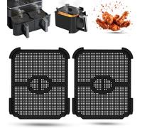 Lot de 2 protections anti-éclaboussures pour Cosori Airfryer 8,5 l/Dual Blaze TwinFry 10 l, protection anti-éclaboussures en silicone pour friteuse à air chaud, accessoires Airfryer pour Cosori