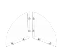Lot de 2 protections anti-éclaboussures pour douche, baignoire en acrylique transparent | Protection contre les éclaboussures d'eau pour baignoire | Protection contre les éclaboussures d'eau de la