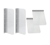 Lot de 2 protections anti-éclaboussures pour évier avec vis de montage en acier inoxydable (grand)