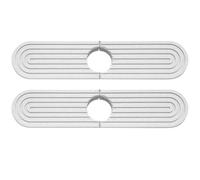 Lot de 2 protections anti-éclaboussures pour évier, tapis absorbant en terre de diatomée avec surface dure à séchage rapide, tapis de comptoir de cuisine et de salle de bain pour différentes tailles