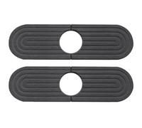 Lot de 2 protections anti-éclaboussures pour évier, tapis absorbant la terre de diatomée pour cuisine et salle de bain, surface dure à séchage rapide, s'adapte à différentes tailles de robinet, aide à