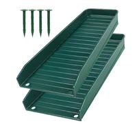 Lot de 2 protections anti-éclaboussures pour gouttière pour éviter | Clous de drainage d'eau pour protection du sol, fondation, maison, cour, pelouse, jardin, allée, trottoir, patio, allée
