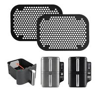 Lot de 2 protections anti-éclaboussures pour Ninja Double Stack XL SL400EU et SL300EU, protection anti-éclaboussures en silicone pour friteuse à air chaud, accessoires Ninja Airfryer Double Stack