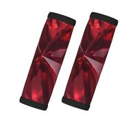 Lot de 2 protections antidérapantes pour poignée de voiture Motif diamant Rouge