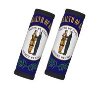 Lot de 2 protections antidérapantes pour poignées de voiture avec motif drapeau de l'État du Kentucky