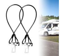 Lot de 2 protections antivol pour camping-car, camping-car, sécurité de porte coulissante de 60 cm, protection anti-effraction, pour camping-car, van