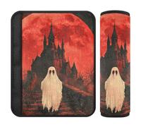 Lot de 2 protections d'alerte gothique château de vampire pour soulager le stress sur votre cou et vos épaules pour SUV pour la voiture