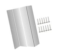 Lot de 2 protections d'angle en métal robuste - Protection murale durable - Revêtement de rechange pour revêtement en vinyle