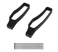 Lot de 2 protections de chaîne de vélo en caoutchouc pour vélo de route et VTT avec attaches de câble (noir)