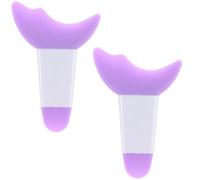 Lot de 2 protections de cils en silicone pour protéger les cils et les ombres - Outils auxiliaires pour éviter les résidus de maquillage - Pour femmes et filles - Violet