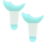 Lot de 2 protections de cils en silicone pour protéger les cils et les ombres - Outils auxiliaires pour éviter les résidus de maquillage - Pour femmes et filles - Bleu