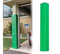 Lot de 2 protections de colonne de garage - Vert, 4, 5, 6, 2,1 m - Résistant aux intempéries - Rembourrage en mousse pour sous-sol, terrain de football, parking, tube de poteau (H 92 cm x 22,9 cm)