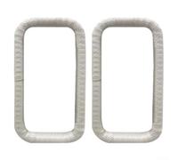 Lot de 2 protections de gouttière en caoutchouc pour un design lisse qui empêche les coupures et les rayures, assure un débit d'eau continu et protège les gouttières contre le blocage (7,6 x 5,1 cm