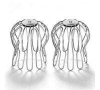 Lot de 2 protections de gouttières - Protection contre les feuilles - Galvanisé - 90 mm à 100 mm - Réglable - Pour tuyaux de toit, drains près du sol et comme complément à la gouttière