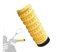 Lot de 2 protections de guidon en cuir pour motard - Rétro - Ruban en cuir synthétique - Doux et antidérapant - Accessoires de protection pour guidon de moto