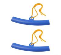 Lot de 2 protections de jante de 15 cm pour changement de roue de moto, VTT, voiture et chariot de golf - Caoutchouc polyéthylène pour protection des bords, bleu