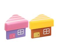 Lot de 2 Protections de Pare-Chocs d'angle - Jaune Rose - Durable - Solution décorative pour Salle de Jeux, crèche, école, Jardin d', Garage, plinthe, réfrigérateur, Armoire, tiroir, comptoir