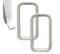 Lot de 2 protections de pluie pour gouttière, manchon de tuyau d'évacuation | Gaine de protection pour tuyau de pluie pour paysagistes, jardiniers, maison, jardin, trottoir, sous-sol, puits, fenêtre