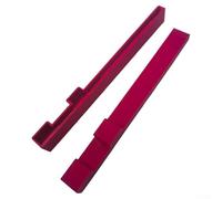 Lot de 2 protections de rail de guidage pour scie à rail en plastique pour protéger les échardes, le frottement et le rangement des rails en aluminium, le rangement et le transport