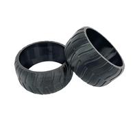 Lot de 2 protections de roue compatibles avec Worx Landroid L1500, L2000, WR155E, WR153E... Profil de roue avant - Profil robuste - Amélioration de la traction - Fabriqué en Allemagne