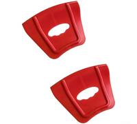 Lot de 2 protections de roue pour moto et vélo avec longues barres de levier offrant un effet de levier pour faciliter le montage et le démontage des pneus (rouge)